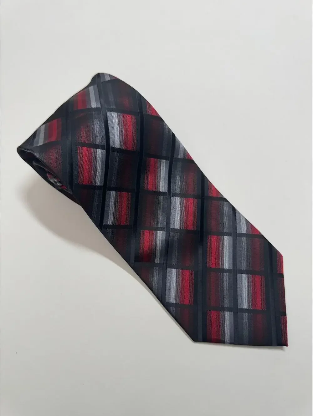 Croft &‎ Borrow Tie Black,  Red & Grey